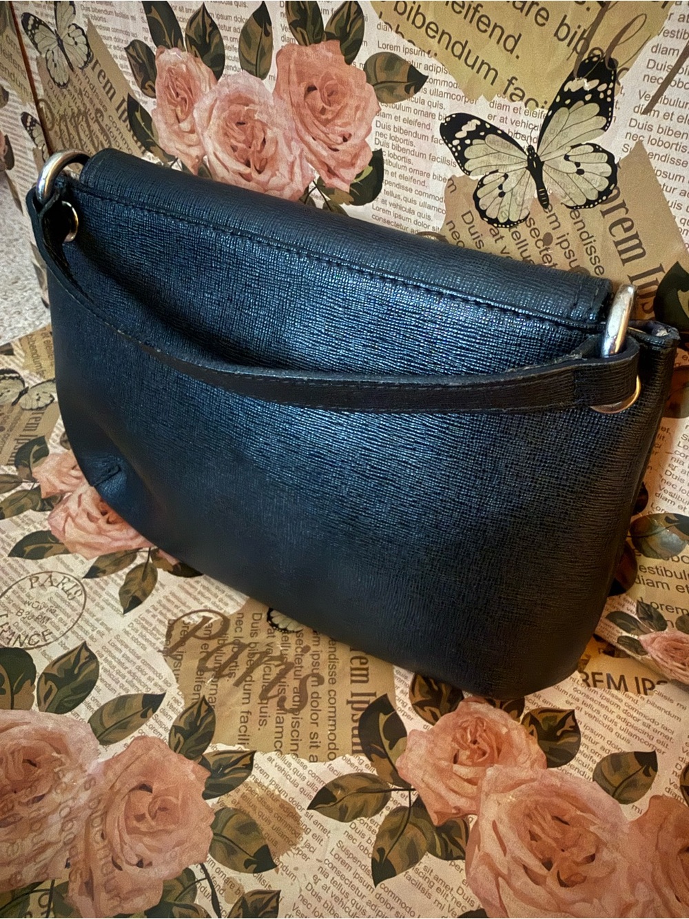 Furla Vintage Pebbled Leather Crossbody/Clutch - Picture 5 of 11